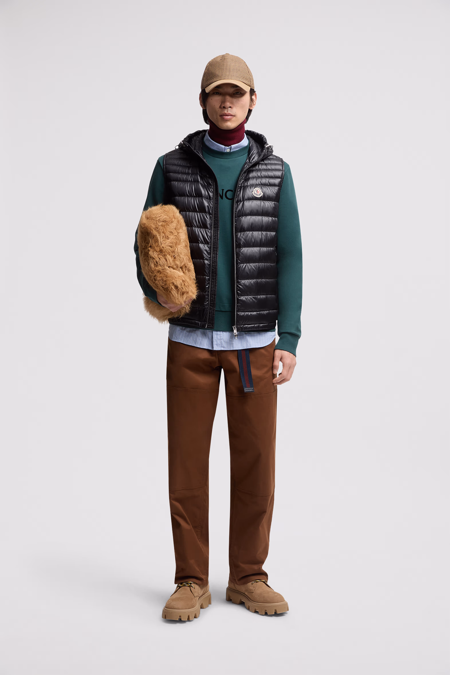 Orant Hooded Down Vest Men Black Moncler 0